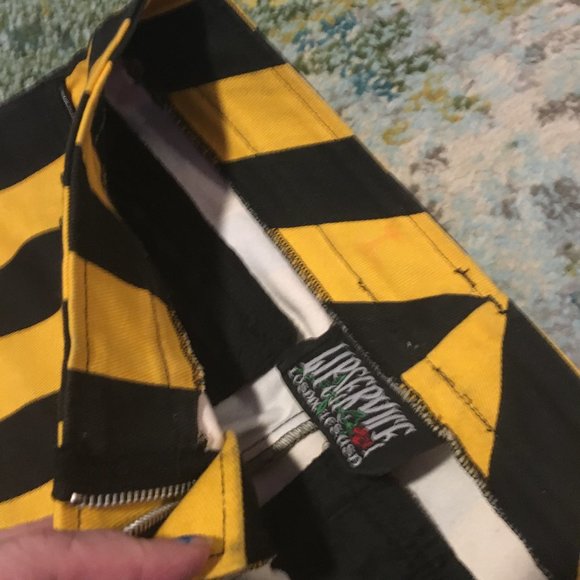 HTF rare Lip Service sexy Psycho Circus jeans M L - Picture 6 of 15